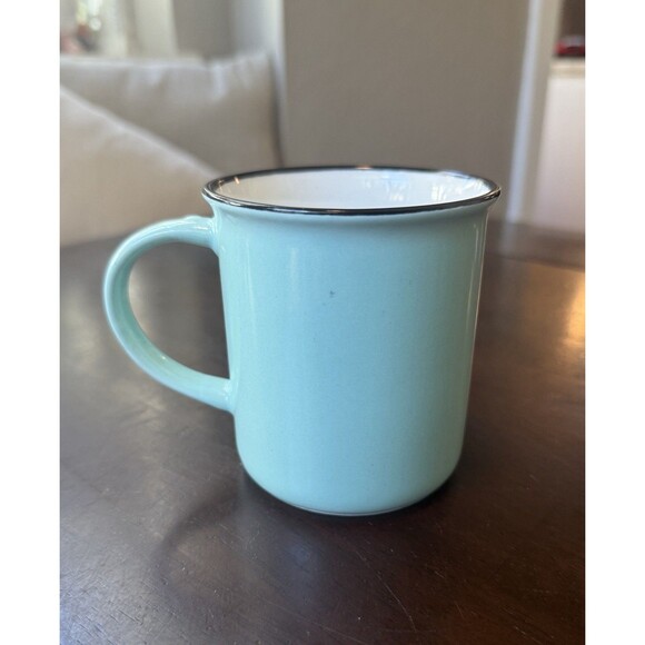 Vintage The New York American Food Diner Brooklyn Mug Mint Green, Nice! - Picture 2 of 4